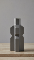 Shadow Grey Statement Metal Candleholder